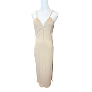 Chic SNDYS. Beige Ribbed Bodycon Dress - NWT, US Size 8